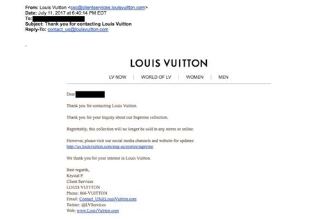 louis vuitton customer service email